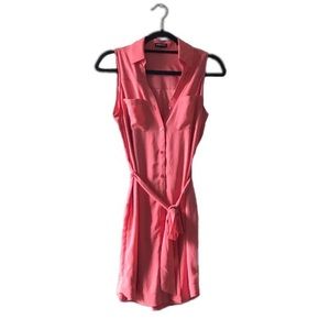 ⚡️Express Coral Button Up Shirt Dress⚡️